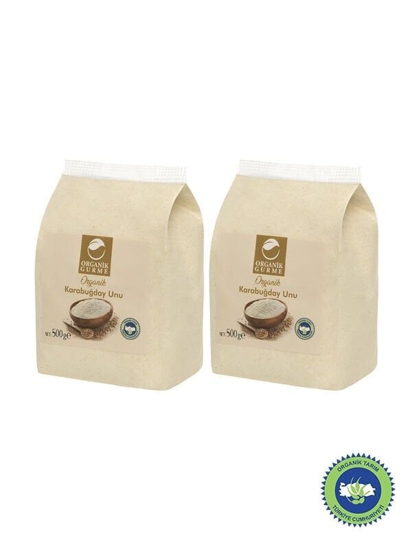 2'li Organik Karabuğday Unu 500 gr