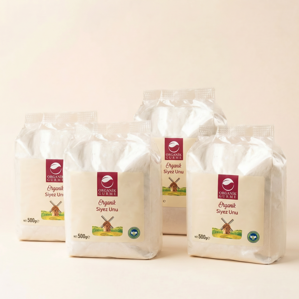 4'lü Organik Siyez Unu Paketi