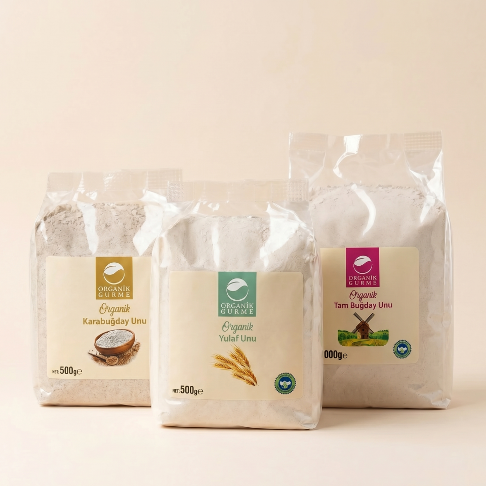 3'lü Karışık Organik Un Paketi