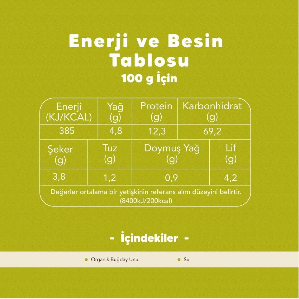 Organik Galeta Unu 500gr