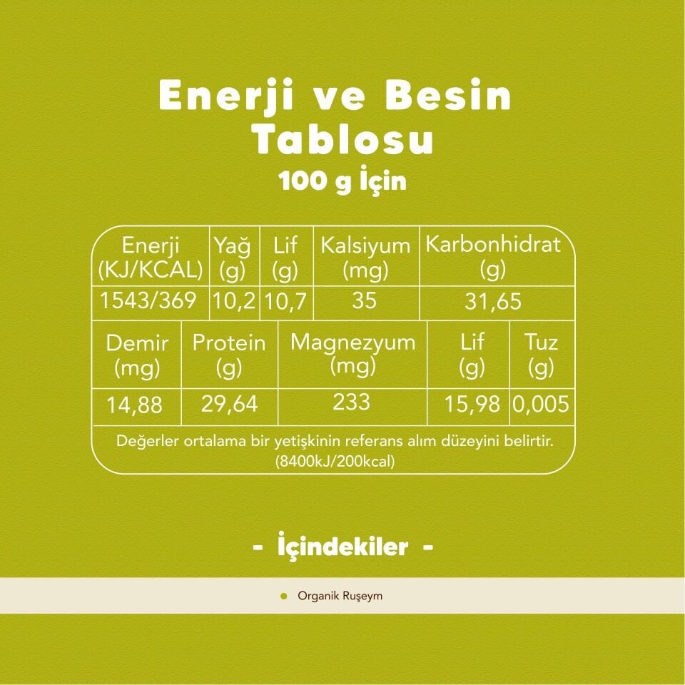 Organik Ruşeym 250 gr